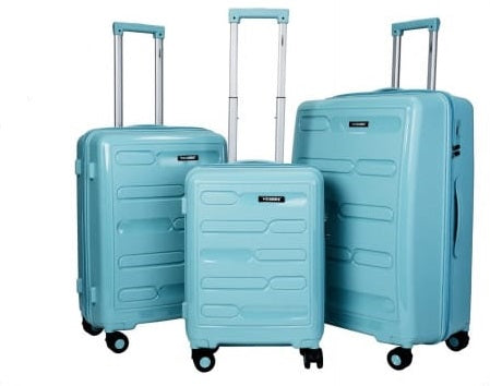Stargold PP Trolley Case | 4 Wheel | 3 Pcs Set | Color Fruie Green | Best Luggage and Travel Bags | Halabh
