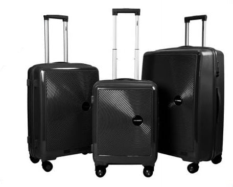 Stargold PP Trolley Case | Color Black | 3Pcs Set | Best Luggage and Travel Bags in Bahrain | Halabh