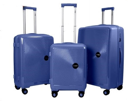 Stargold PP Trolley Case | Color Dark Blue | 3Pcs Set | Best Luggage and Travel Bags in Bahrain | Halabh
