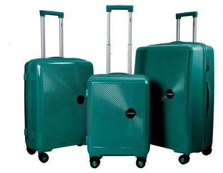 Stargold PP Trolley Case | Color Dark Green | 3Pcs Set | Best Luggage and Travel Bags in Bahrain | Halabh