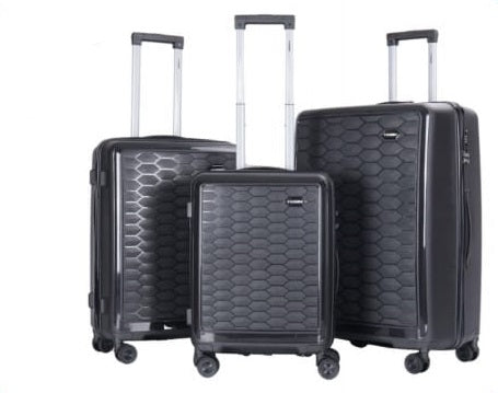 Stargold Trolley Case 4 Wheel 3pcs Set | Color Black | Best Luggage Travel Bags in Bahrain | Halabh