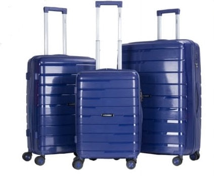 Stargold Trolley Case 4 Wheel 3pcs Set | Color Dark Blue | Best Luggage Travel Bags in Bahrain | Halabh