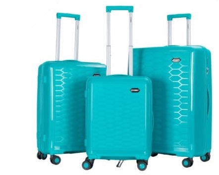 Stargold Trolley Case 4 Wheel 3pcs Set | Color Green | Best Luggage Travel Bags in Bahrain | Halabh