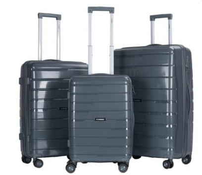 Stargold Trolley Case 4 Wheel 3pcs Set | Color Grey | Best Luggage Travel Bags in Bahrain | Halabh