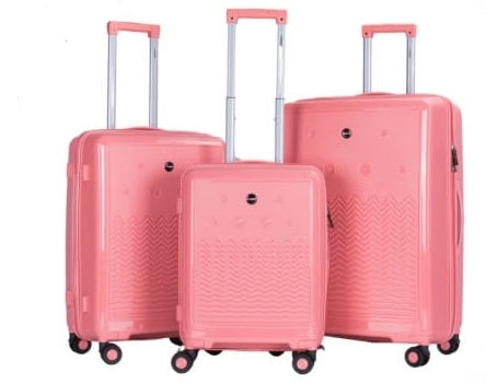 Stargold Trolley Case 4 Wheel 3pcs Set | Color Pink | Best Luggage Travel Bags in Bahrain | Halabh