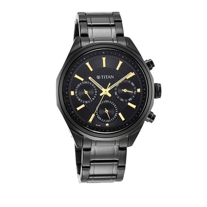 Titan Analog Black Dial for Men's Watch | Watches & Accessories | Shop Now | Halabh.com