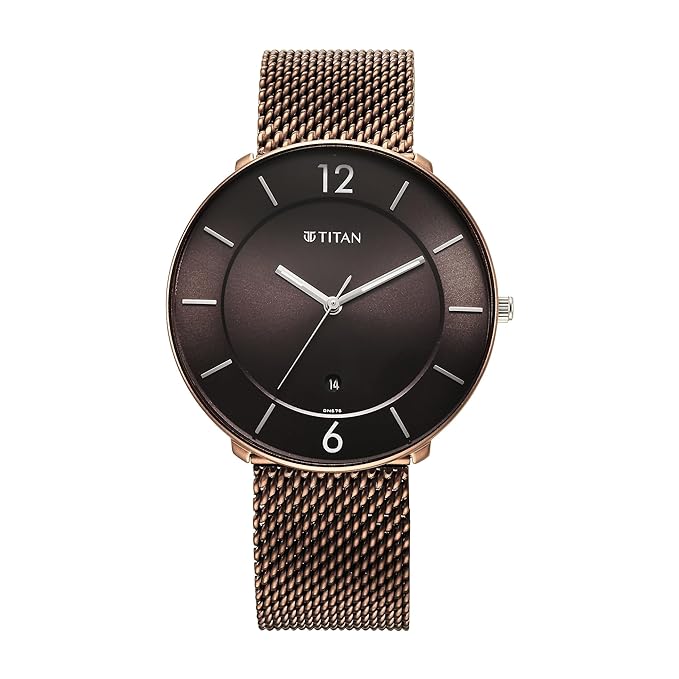 Titan Analog Brown Dial for Men's Watch | Buy Now | Watches & Accessories | Best Watches in Bahrain | Halabh.com