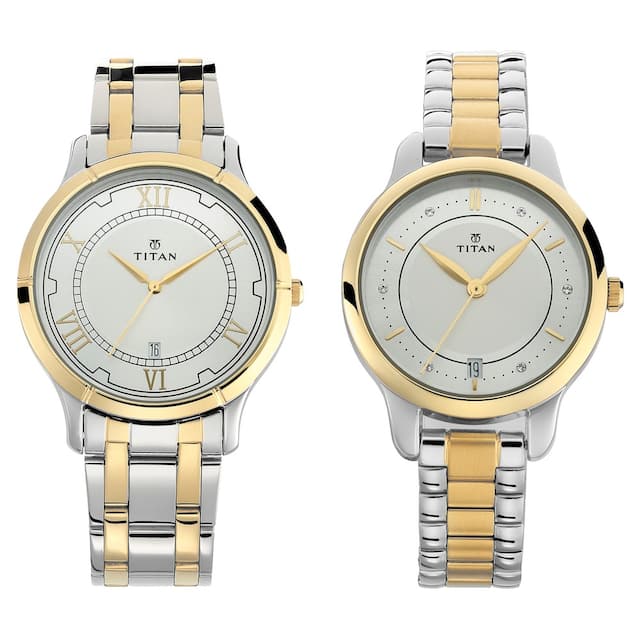 Titan Analog Stainless Steel for Couple's Watch | Watches & Accessories | Halabh.com