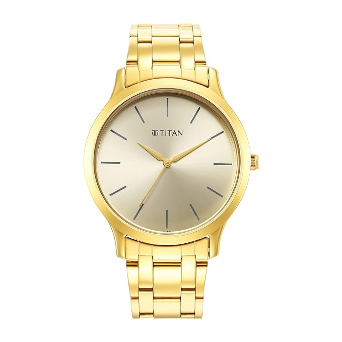 Titan Analog Yellow Dial for Men's Watch | Watches & Accessories | Best Watches in Bahrain | Halabh.com