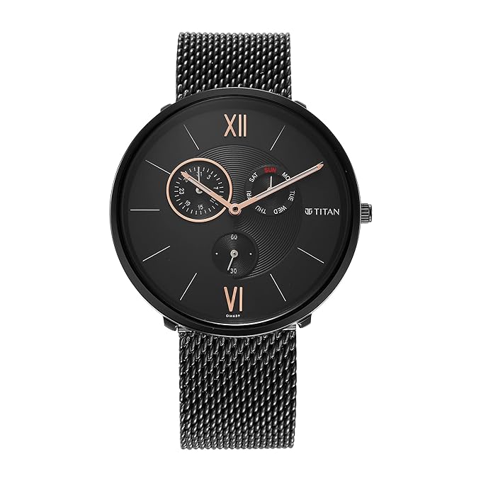 Titan Black Dial Analog for Men's Watch | Best Smart Watches in Bahrain | Watches & Accessories | Halabh.com