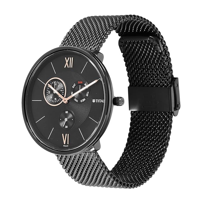 Titan Black Dial Analog for Men's Watch | Best Smart Watches in Bahrain | Watches & Accessories | Halabh.com