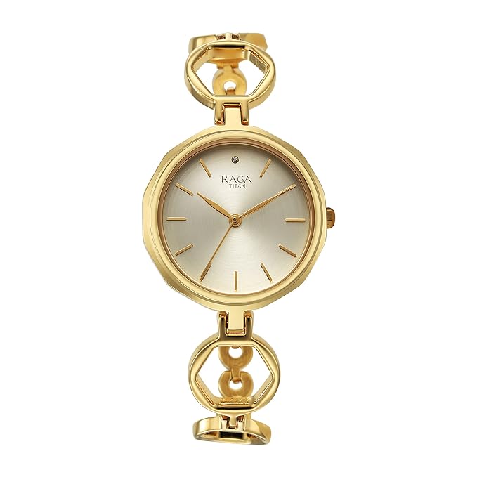 Titan Brass Analog Gold Dial Women's Watch | Watches & Accessories | Best Women's Watches in Bahrain | Halabh.com
