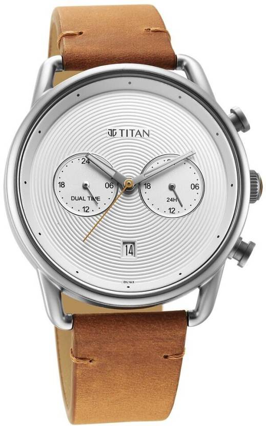 Titan Brown Leather Strap for Men's Watch | Best Smart Watches in Bahrain | Watches & Accessories | Halabh.com
