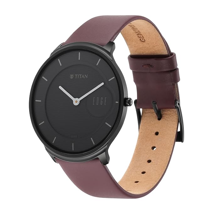 Order Now | Watches & Accessories | Titan Leather Black Dial for Men's Watch | Best Watches in Bahrain | Halabh.com
