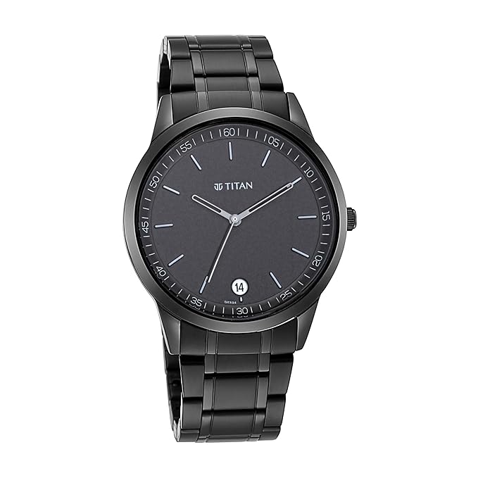 Order Now | Titan Metal Black Dial Analog for Men's Watch | Best Smart Watches in Bahrain | Halabh.com