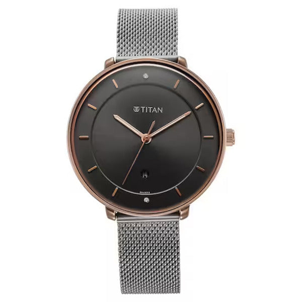 Titan Noir Dial Metal Strap for Women's Watch | Best Women's Watches in Bahrain | Watches & Accessories | Halabh.com