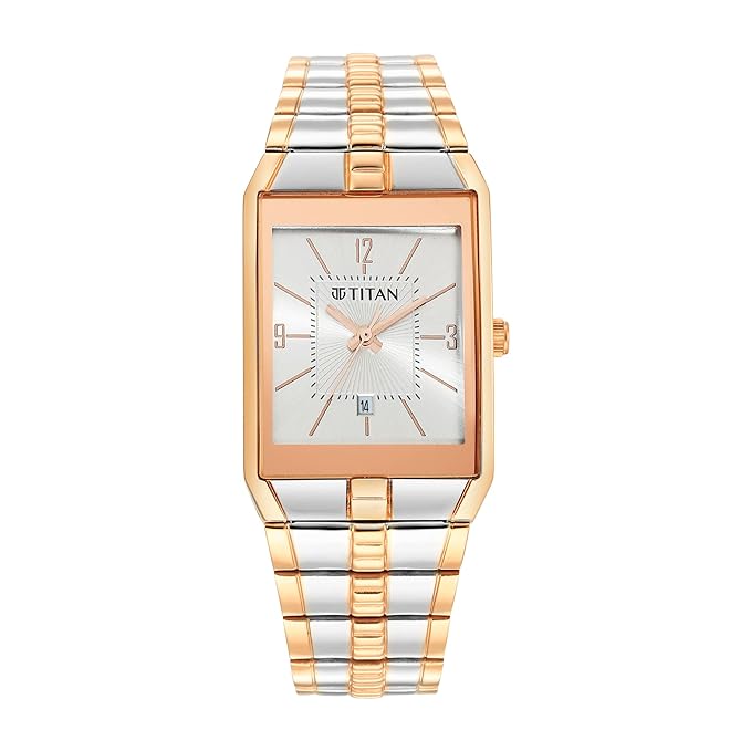 Titan Stainless Steel Analog Silver Dial Men's Watch | Best Men's Watches in Bahrain | Watches & Accessories | Halabh.com