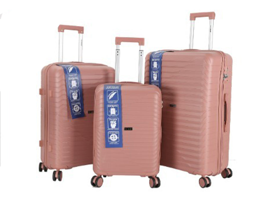 VIPTOUR 3-Piece PP Trolley Case Set | Bags & Sleeves | Halabh.com