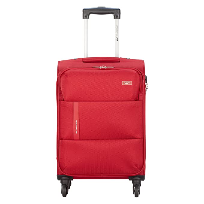 VIP Widget 4 Wheel Soft Trolley Bag | Luggage Travel Bag | Bag and Sleeves | Halabh