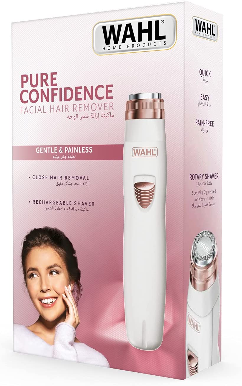 Wahl Pure Confidence Cordless Facial Hair Remover | Grooming Kit | For Women | Beauty & Personal Care Accessories in Bahrain | Halabh