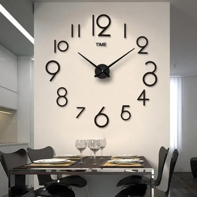 Wall Clock Luminous Frameless DIY Digital | Home Decor | Halabh.com