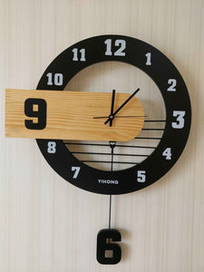 Wooden Pendulum Wall Clock | Home Decor | Halabh.com