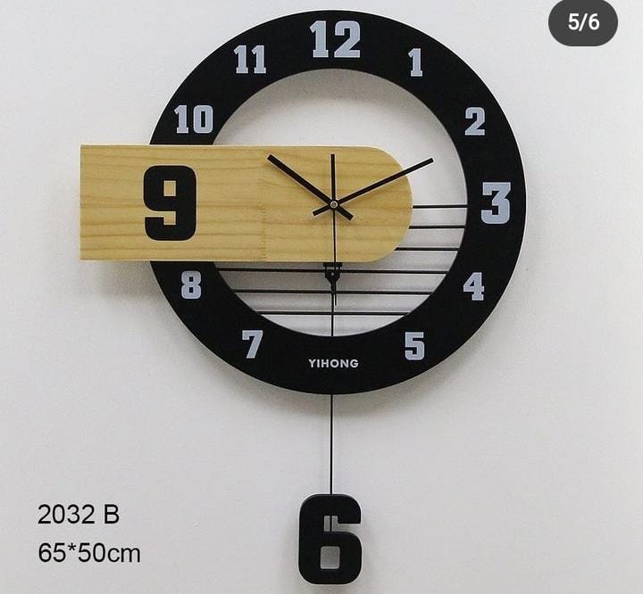 Wooden Pendulum Wall Clock | Home Decor | Halabh.com