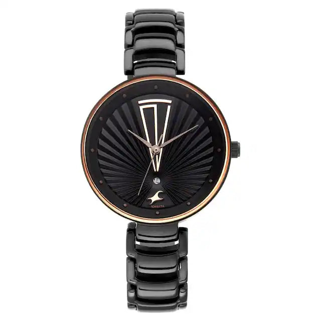 Fastrack Ruffles Analog Women's Watch 6216NM01 | Stainless Steel | Mesh Strap | Water-Resistant | Minimal | Quartz Movement | Lifestyle | Business | Scratch-resistant | Fashionable | Halabh.com