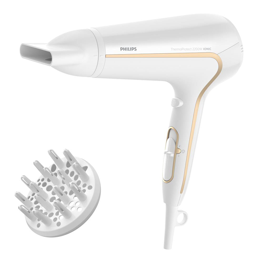 Philips Professional Thermo Protect Ionic Hair Dryer | Color White | Best Personal Care Accessories in Bahrain | Halabh
