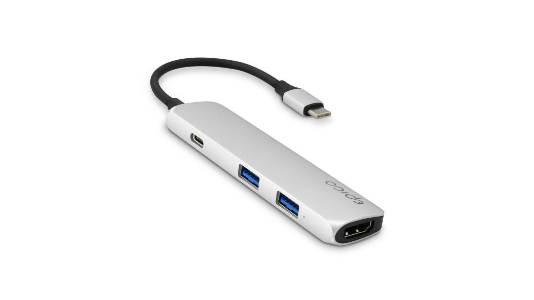 Epico USB Type-C Hub 4K HDMI Silver & Black