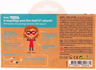 Namaki Pirate & Coccinelle Face Painting Kit Multicolour