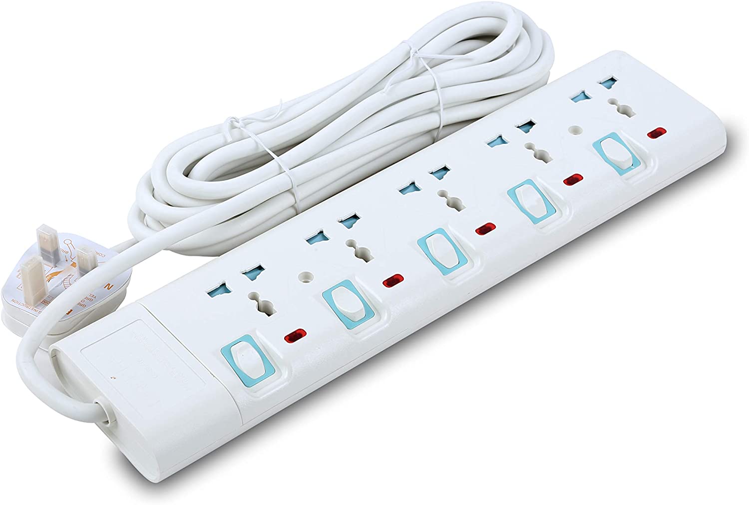 Geepas Extension Socket 15M Cable | Outlet | USB | Extension Cord | Electronics | Home Improvement | Technology | Convenience | Protection | Versatility | Halabh.com