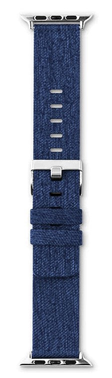 Epico Canvas Band For Apple Watch 38/40Mm BlueProtection | Transparent | Scratch-resistant | Dust-proof | Slim Design | Easy Installation| Compatible| Accessories | Halabh.com