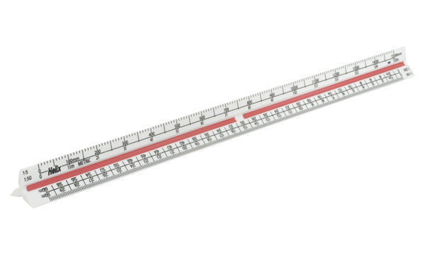 Helix 30cm Metric Triangular Scale Rule