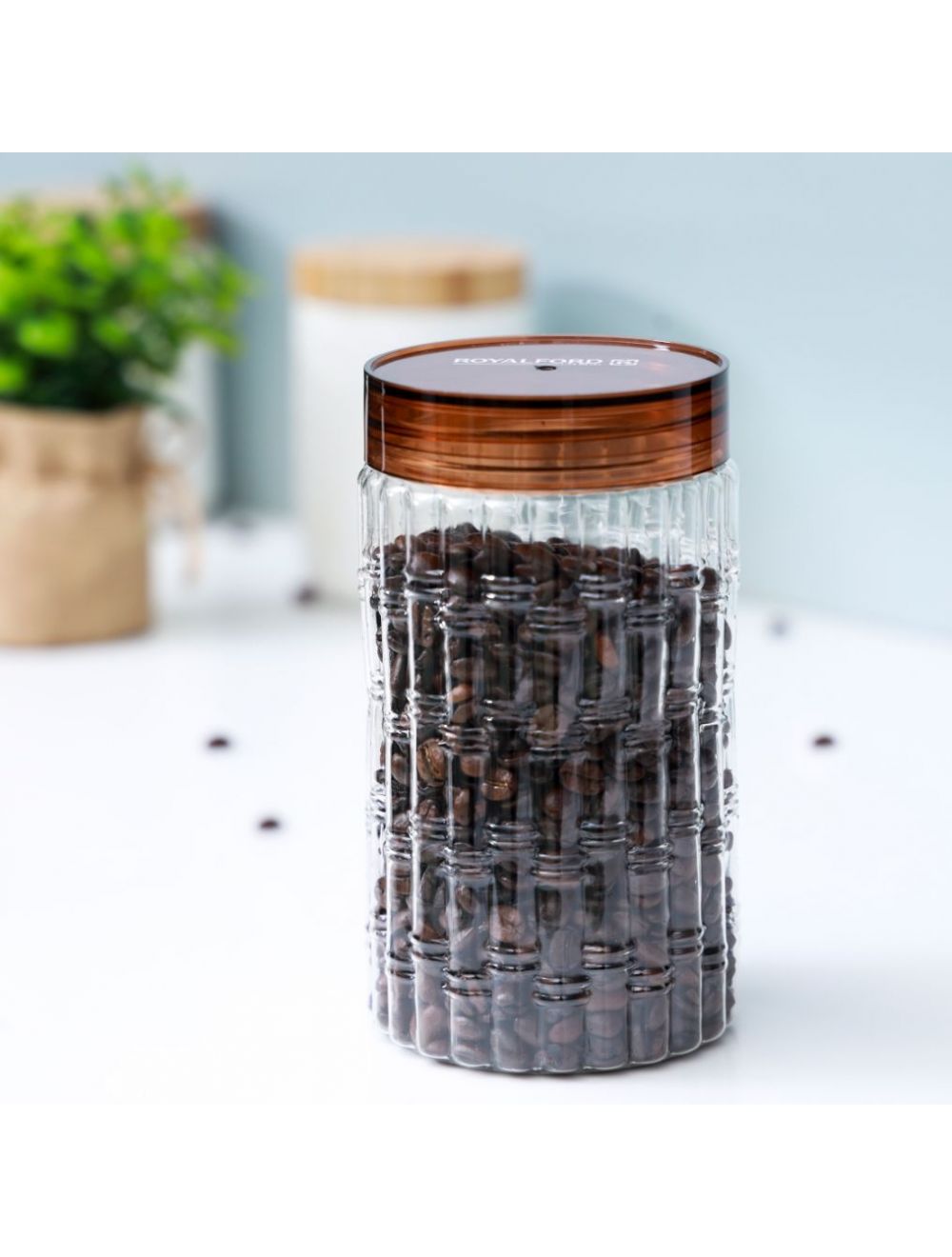 Royalford 1000ml Christy Clear Canister Transparent