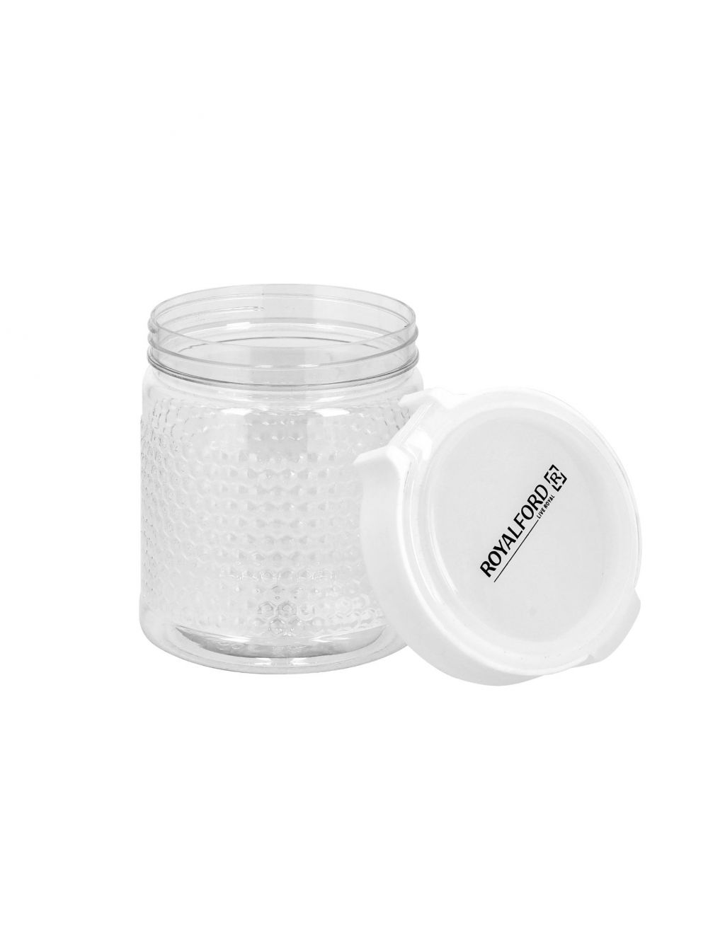 Royalford Round Canister 800ML Transparent
