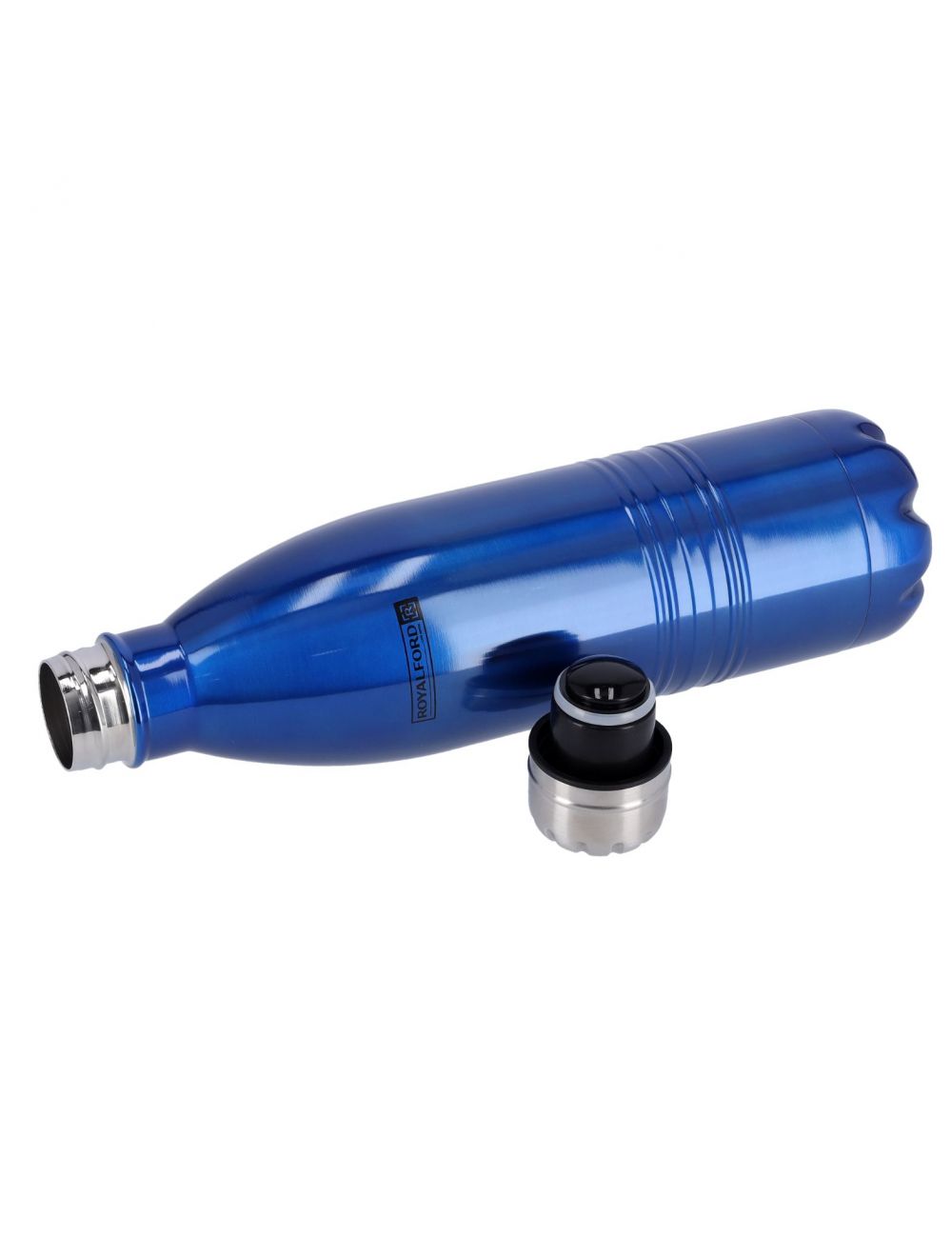 Royalford 500ml Vacuum Bottle Blue & Silver