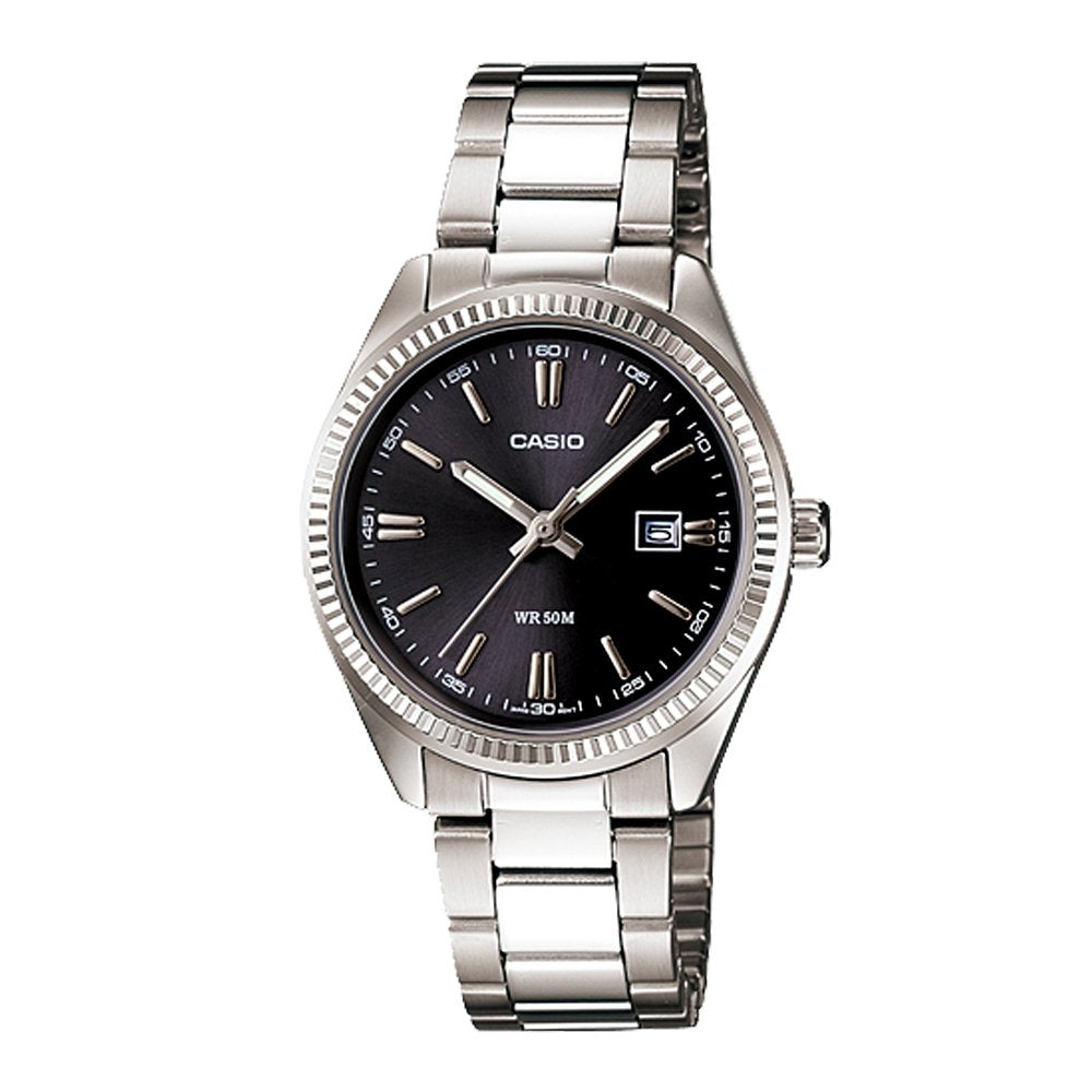 Casio Men's Watch MTP-1302D-1A1VD | Stainless Steel Mesh Strap | Water-Resistant | Minimal | Quartz Movement | Lifestyle| Business | Scratch-resistant | Fashionable | Halabh.com