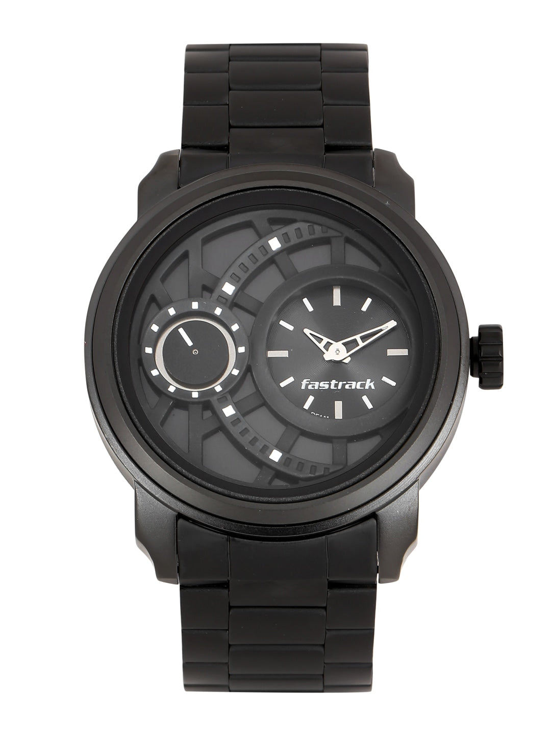 Fastrack Analog Black Men's Watch 3147KM01 | Stainless Steel | Mesh Strap | Water-Resistant | Minimal | Quartz Movement | Lifestyle | Business | Scratch-resistant | Fashionable | Halabh.com
