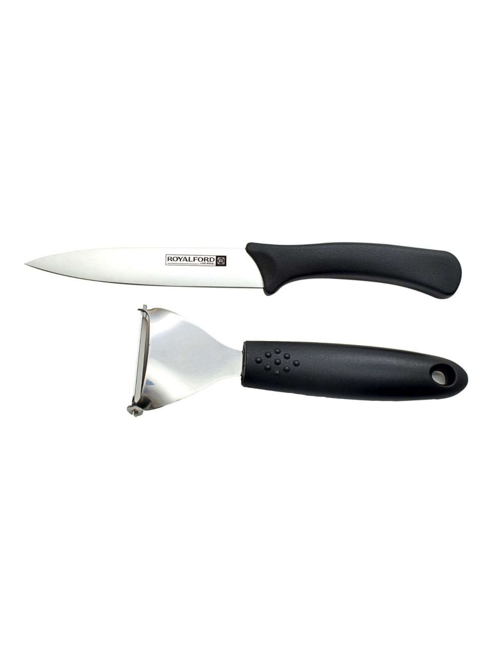 Royalford 2 Pcs Utility Knife Set Knife Peeler