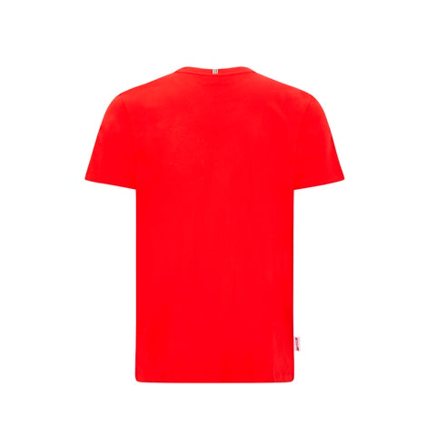 2020 Ferrari Italy F1 Mens Checkered T-Shirt Red