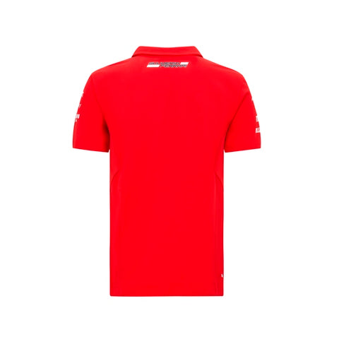 2020 Ferrari Italy F1 Mens Team Polo Shirt Red