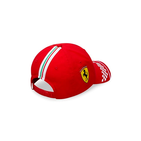 2020 Ferrari Italy F1 Kids Vettel Team Baseball Cap Red | Official Merchandise | Flat Brim | Adjustable Fit | Fan Gear | Halabh.com