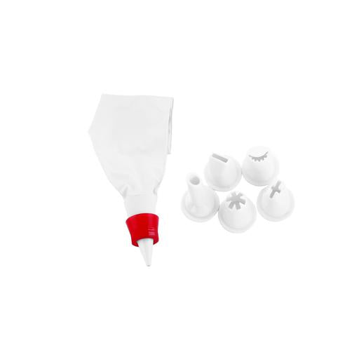 Royalford RF1661-IB6 5 Nozzle Set with Icing Bag Made of PVC Material