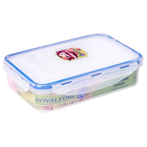 Royal ford 800 ml Air Proof Box Transparent & Blue
