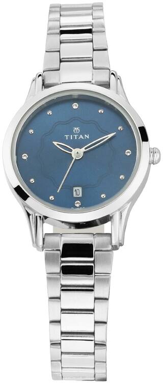 Titan Women Blue Analog Watch 2628SM01