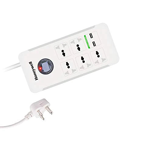 Honeywell Platinum 5 Out + 2 USB Surge Protector | Outlet | USB | Extension Cord | Electronics | Home Improvement | Technology | Convenience | Protection | Versatility | Halabh.com
