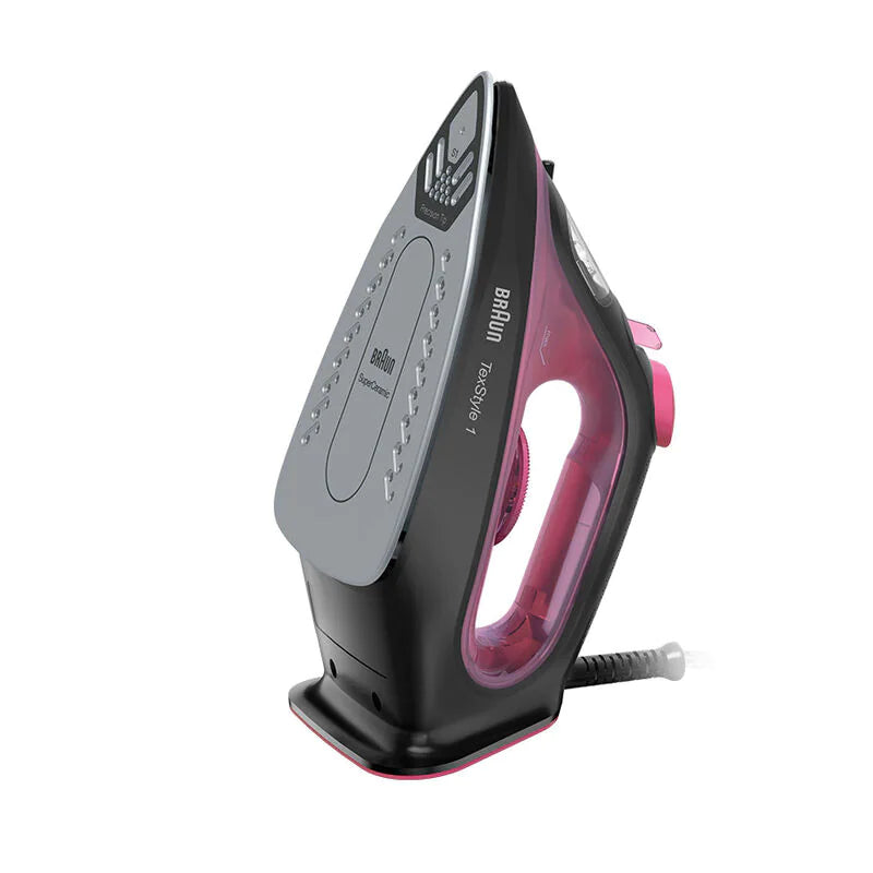 Braun TexStyle 1 Steam Iron 2000W 220ml Tank Purple | reliable performance | lightweight | variable steam settings | safety features | stylish | even heat distribution | Halabh.com