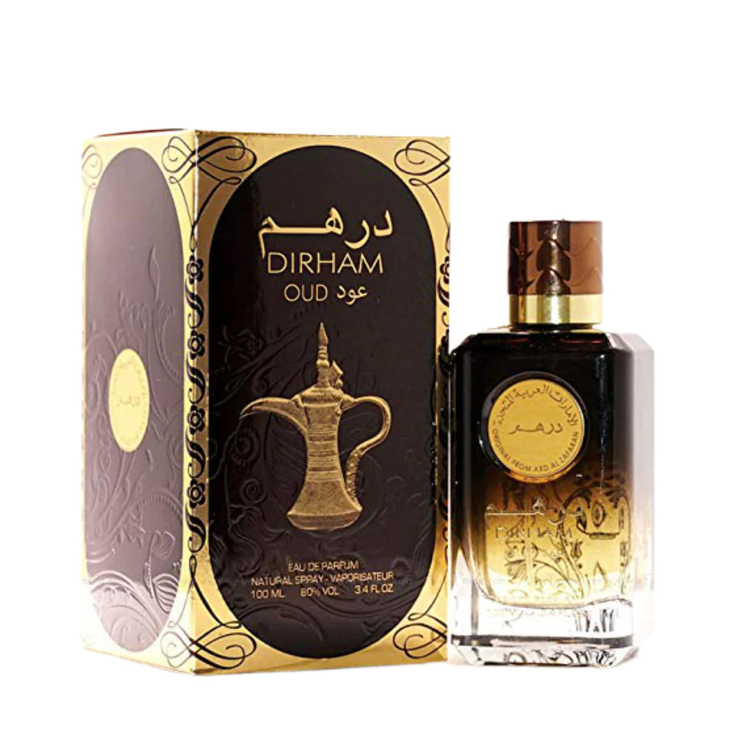 Dirham Oud EDP Unisex 100mL | fragrance | luxury | beauty | captivating scent | long-lasting | elegance | alluring aroma | gender-neutral | olfactory masterpiece | Halabh.com