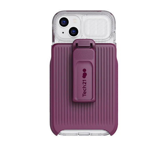 Tech21 Evo Max Apple iPhone 14 Plus Case MagSafe Compatible Frosted Purple